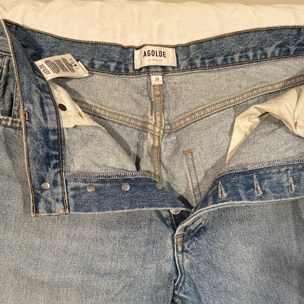 Agolde Riley Crop High Rise Jeans - Picture 2 of 4